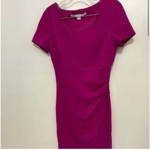 Diane Von Furstenberg Fuchsia Mini Dress